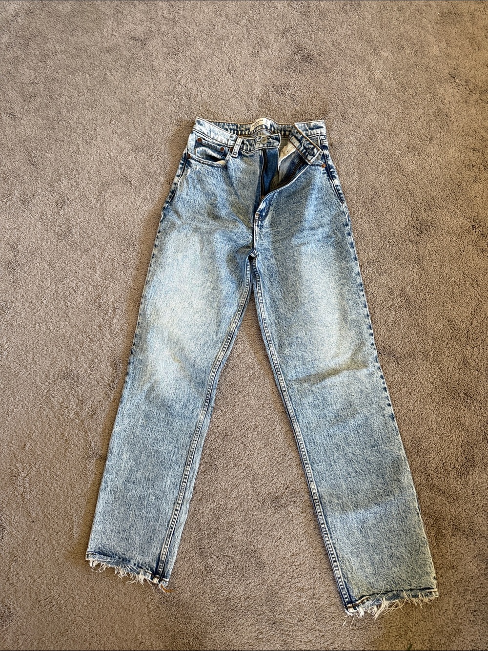 Abercrombie & Fitch Light Blue Straight Jeans